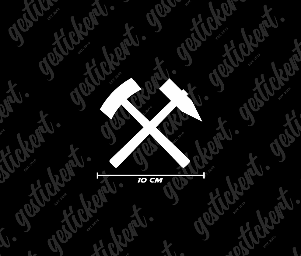 1x Schlägel und Eisen Ruhrpott Aufkleber