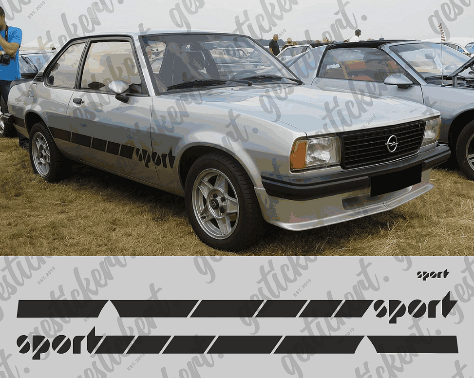 1 Set Aufkleber für Opel Ascona B Sport