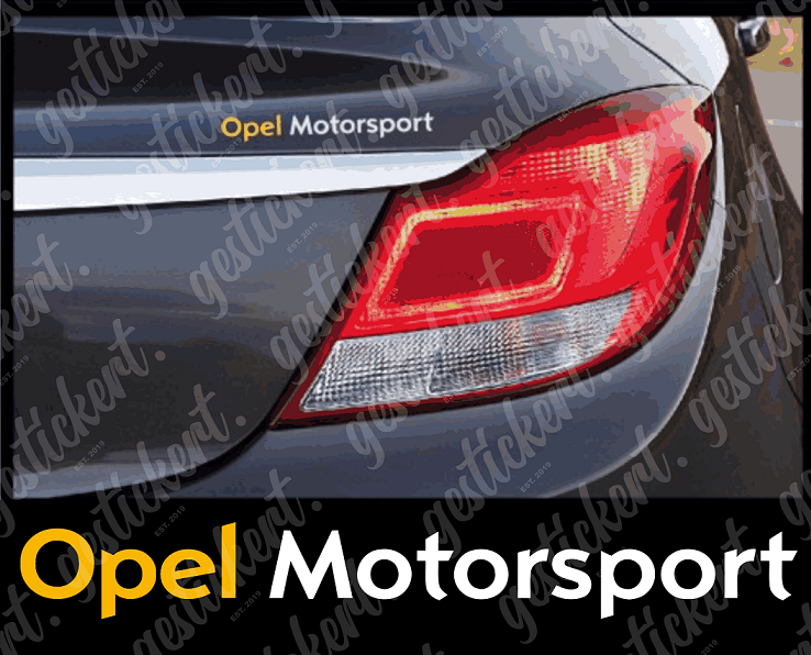 1x 20 cm Opel Motorsport Aufkleber