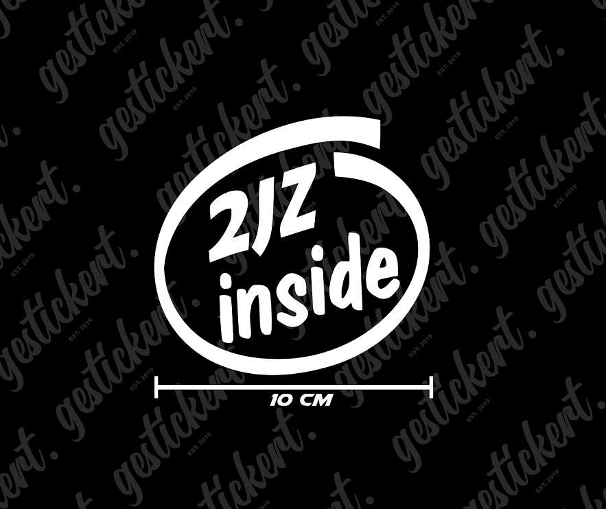 1x 10 cm 2JZ Inside Aufkleber für Toyota