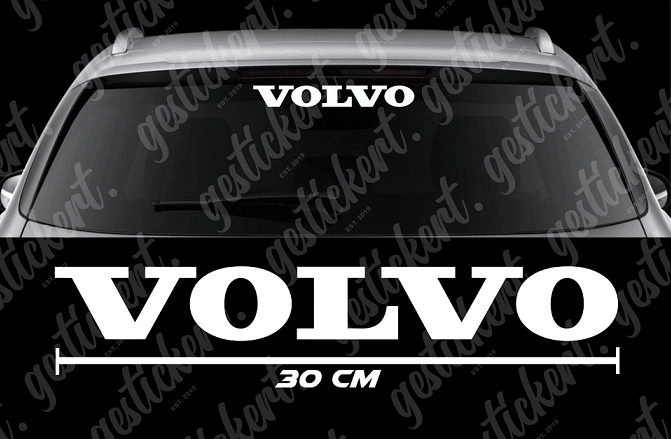 1x 30 cm Aufkleber für Volvo Heckscheibe
