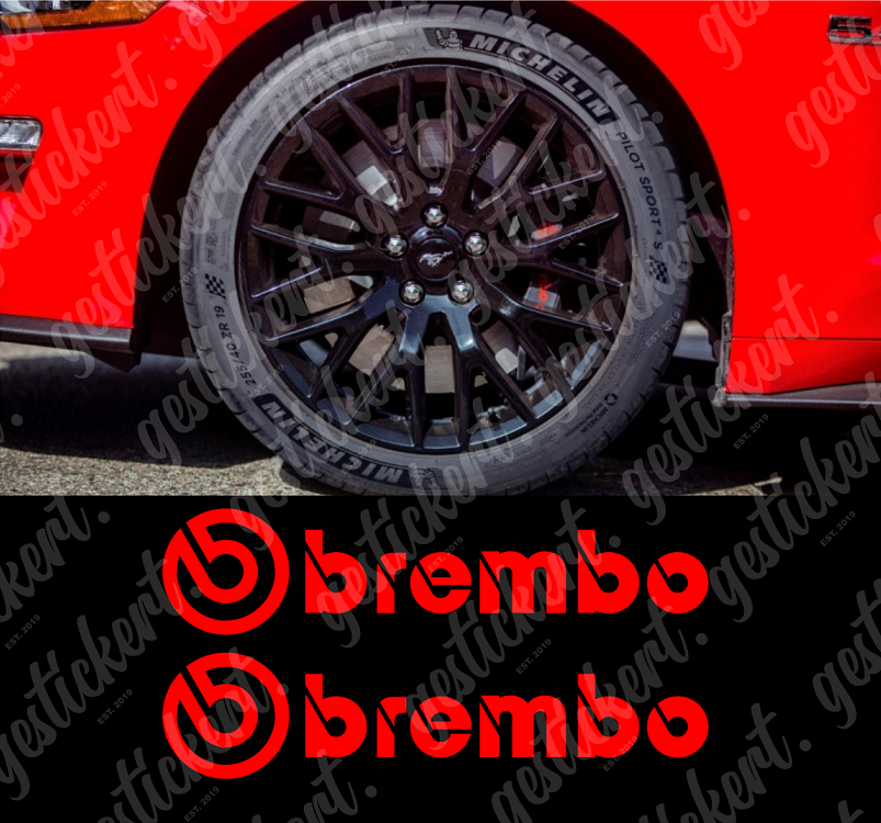 1 Set Brembo Aufkleber für Bremssattel – gestickert