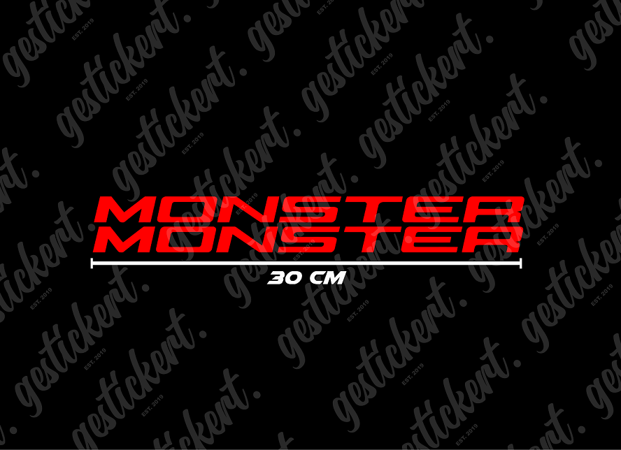 2x 30 cm Aufkleber für Ducati Monster