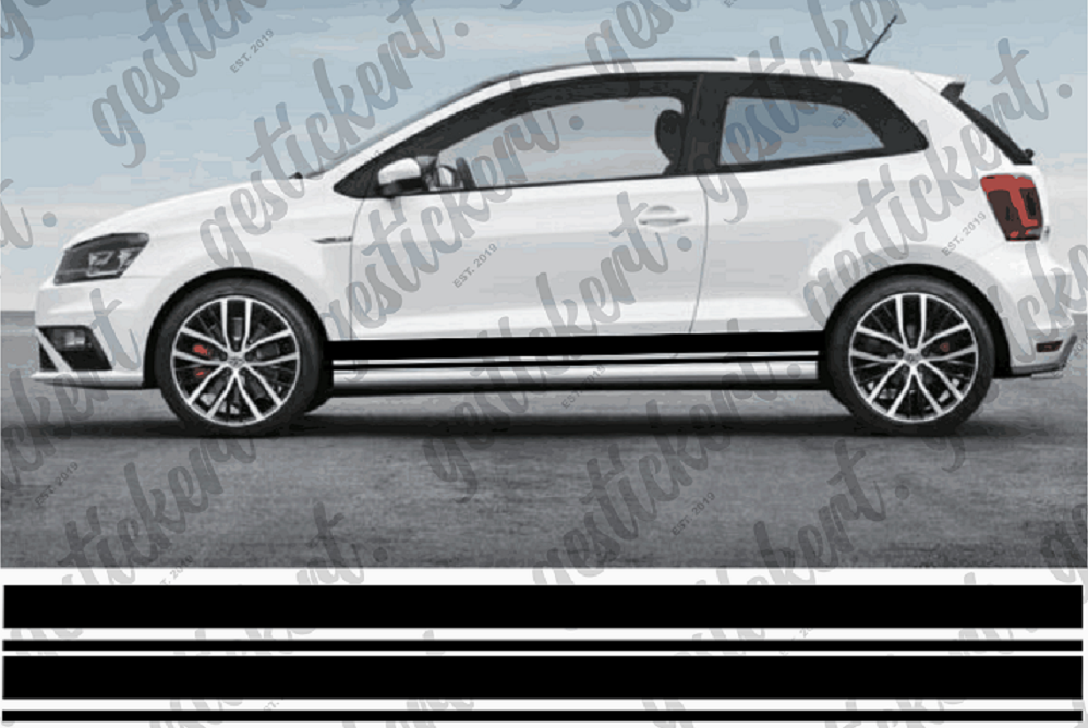 2x Streifen passend für VW Polo 6R / 6C