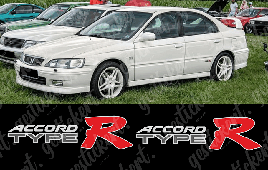 2x Aufkleber passend für Honda Accord Type R