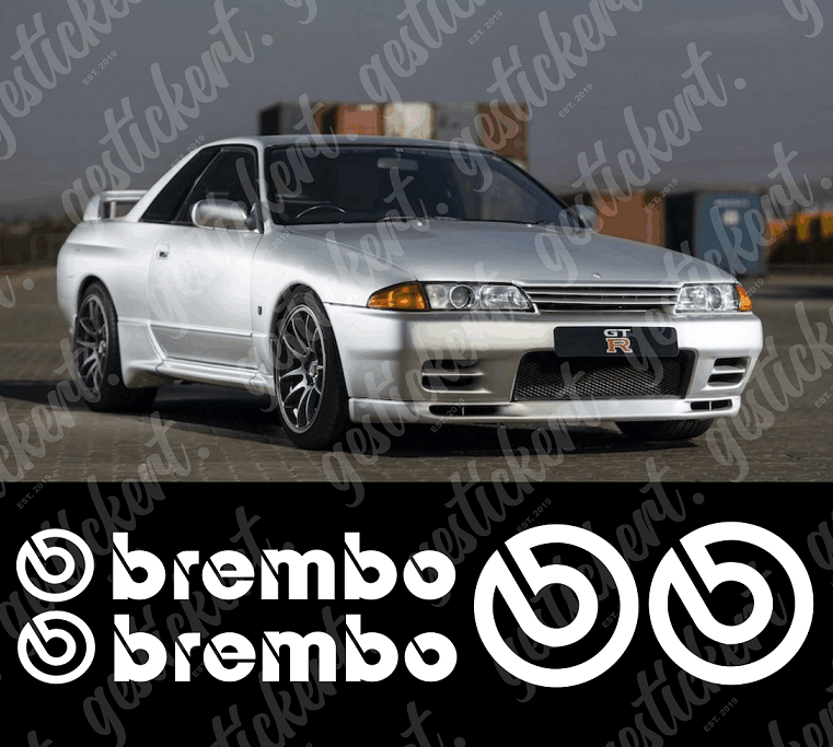 1 Set Brembo Aufkleber passend für Nissan Skyline R32 GT-R