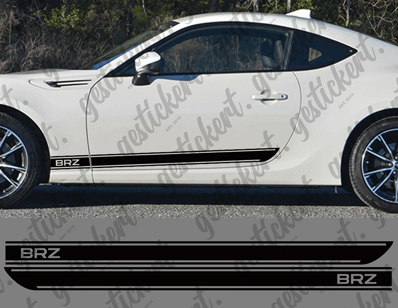 2x Streifen Aufkleber für Subaru BRZ