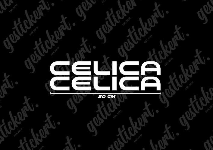 2x 20 cm Aufkleber für Toyota Celica