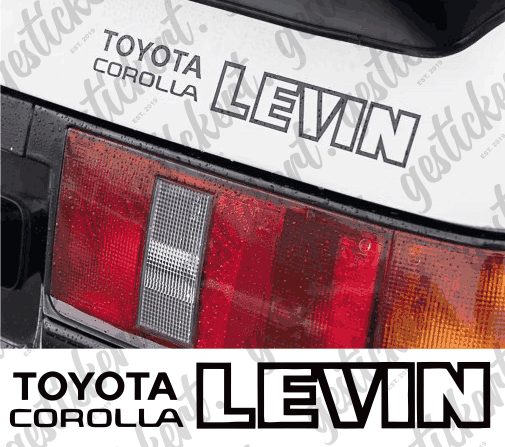 1x Aufkleber für Toyota Corolla AE86 Levin