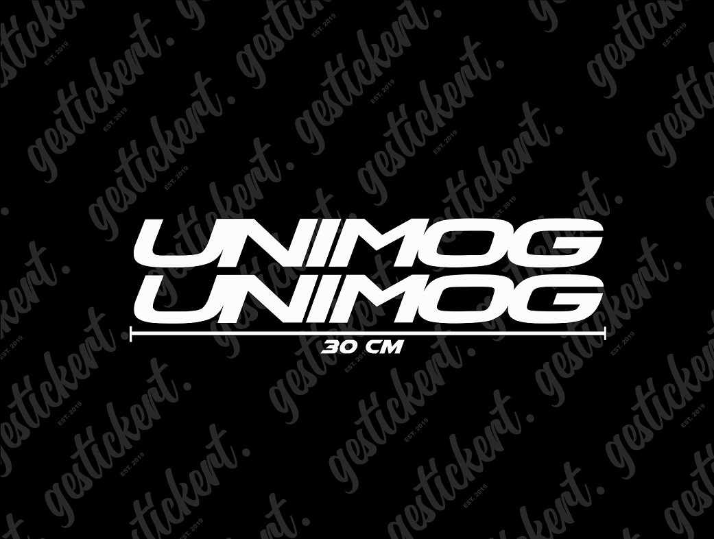 2x 30 cm Aufkleber für Unimog