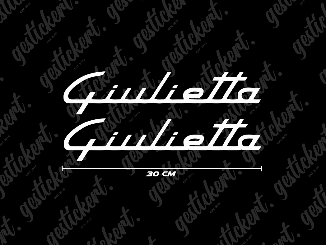 2x 30 cm Aufkleber für Alfa Romeo Giulietta