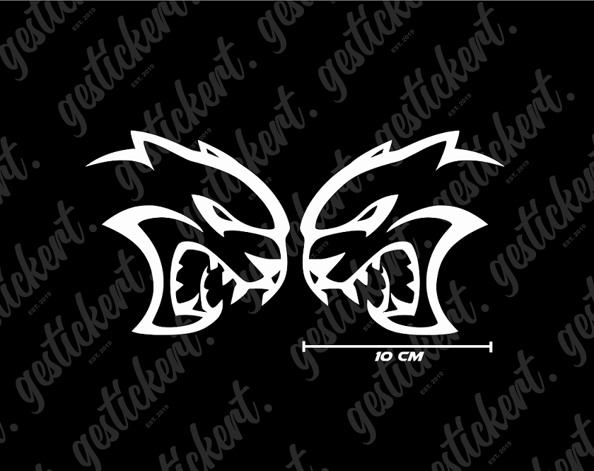 2x 10 cm Hellcat Aufkleber für Dodge