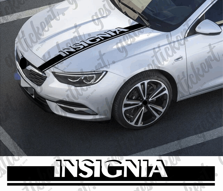 1x Streifen Aufkleber passend für Opel Insignia – gestickert