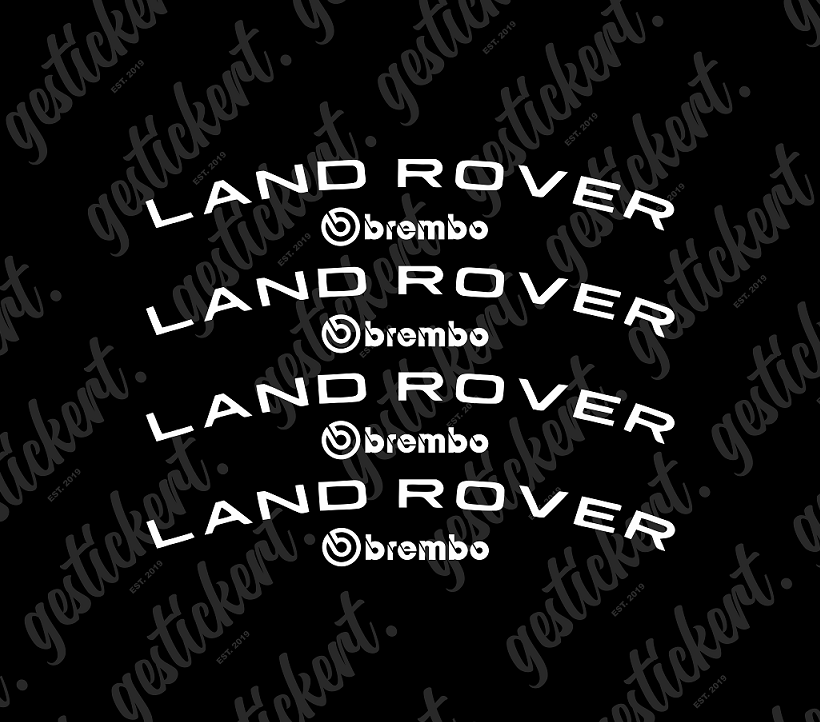 4x Land Rover Brembo Bremssattel Aufkleber