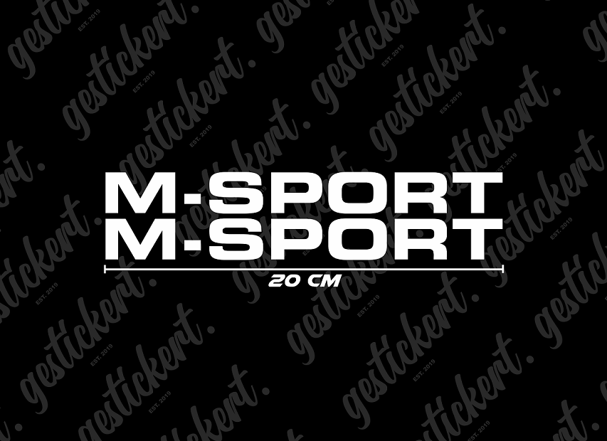 2x 20 cm M-Sport Aufkleber für Ford