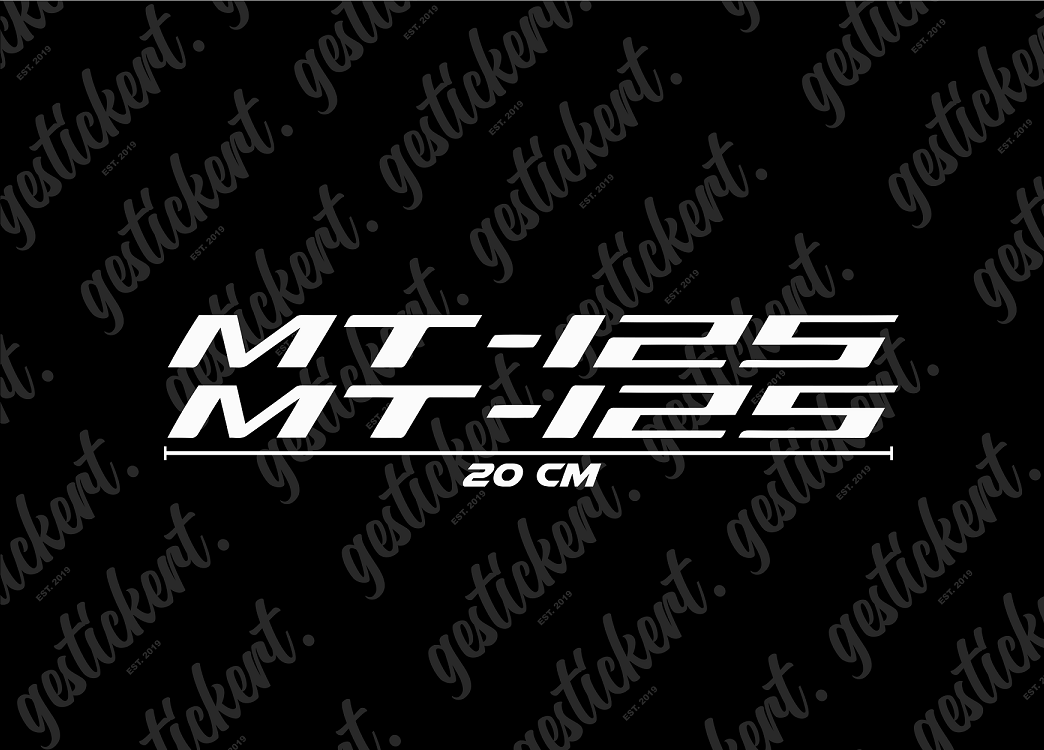 2x 20 cm Aufkleber für Yamaha MT-125