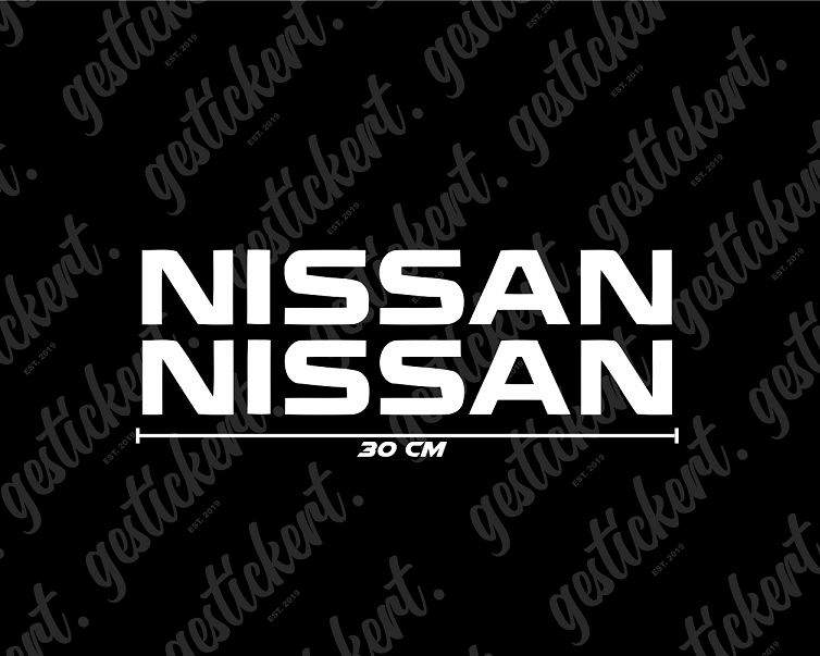 2x 30 cm Aufkleber für Nissan