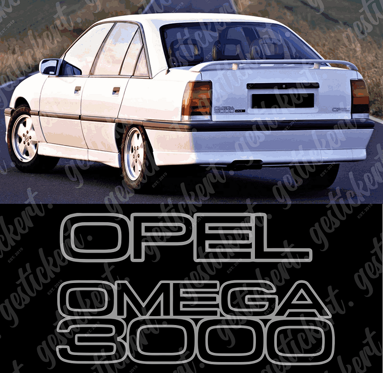 1 Set Aufkleber für Opel Omega A 3000