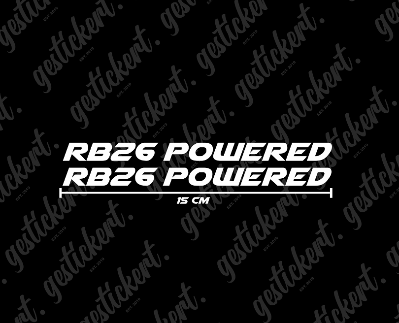 2x 15 cm RB26 powered Aufkleber für Nissan