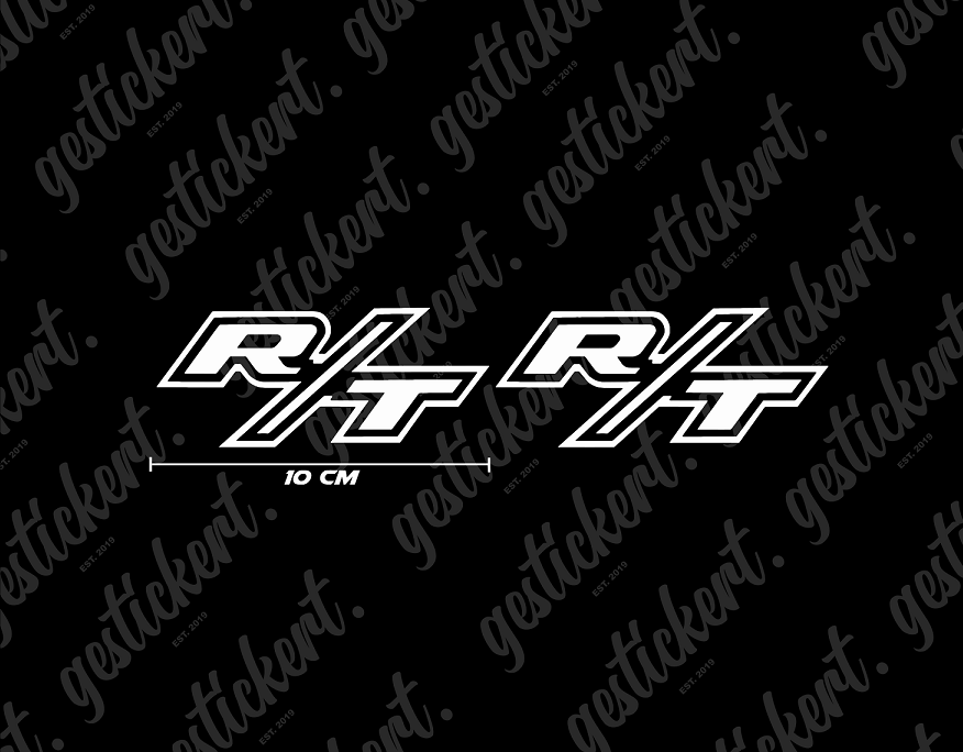 2x 10 cm R/T Aufkleber für Dodge