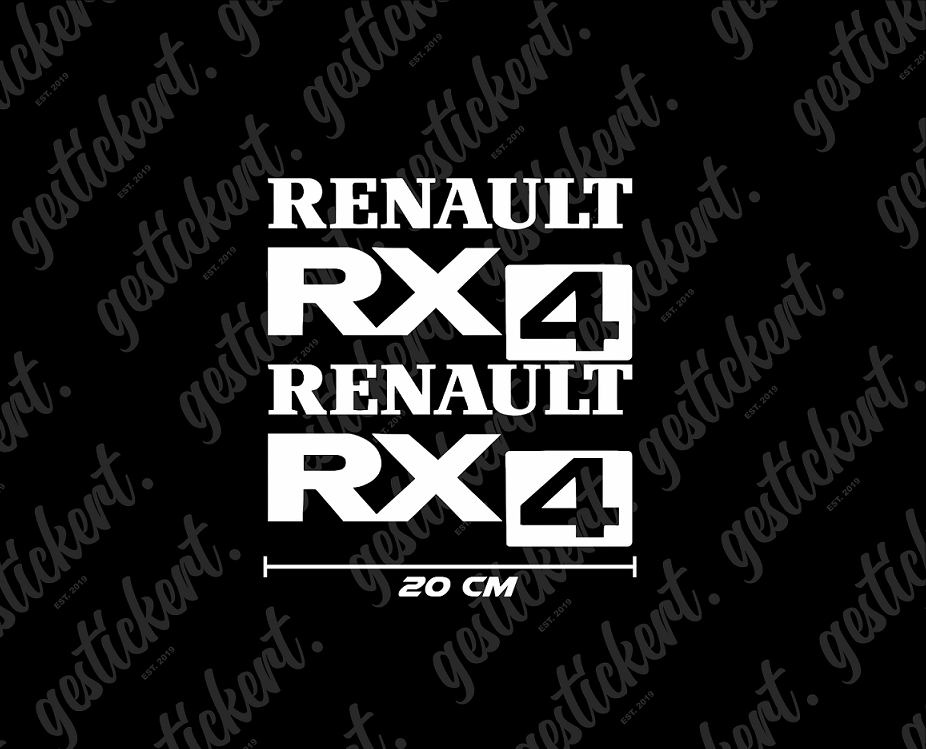 2x 20 cm Aufkleber für Renault Scenic RX4