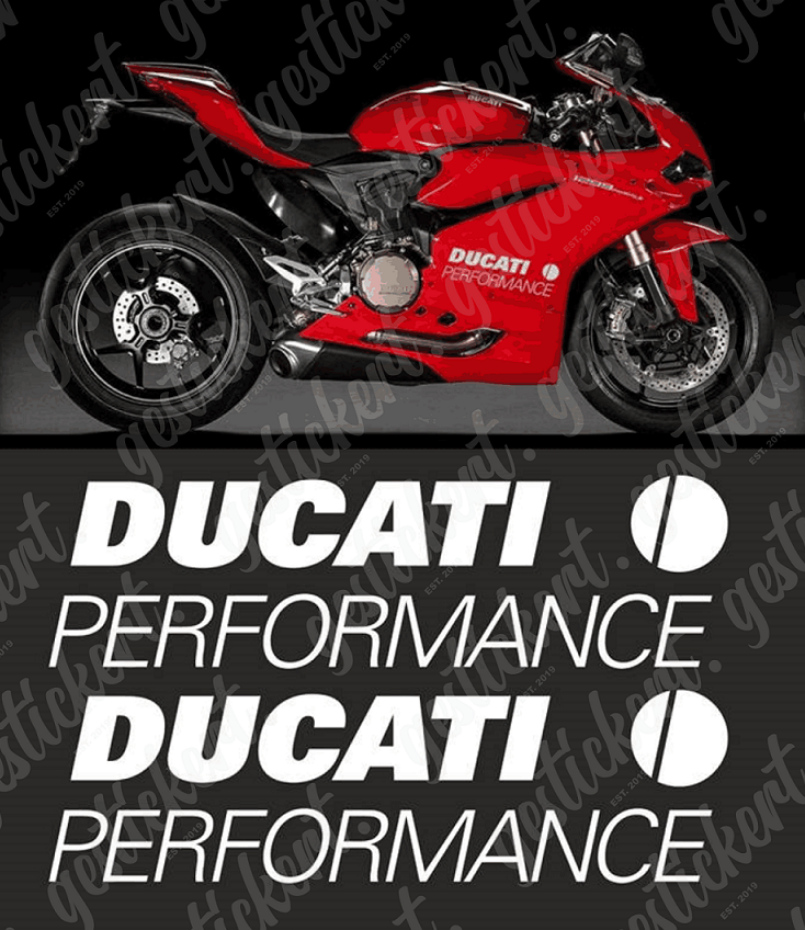 2x Performance Aufkleber für Ducati