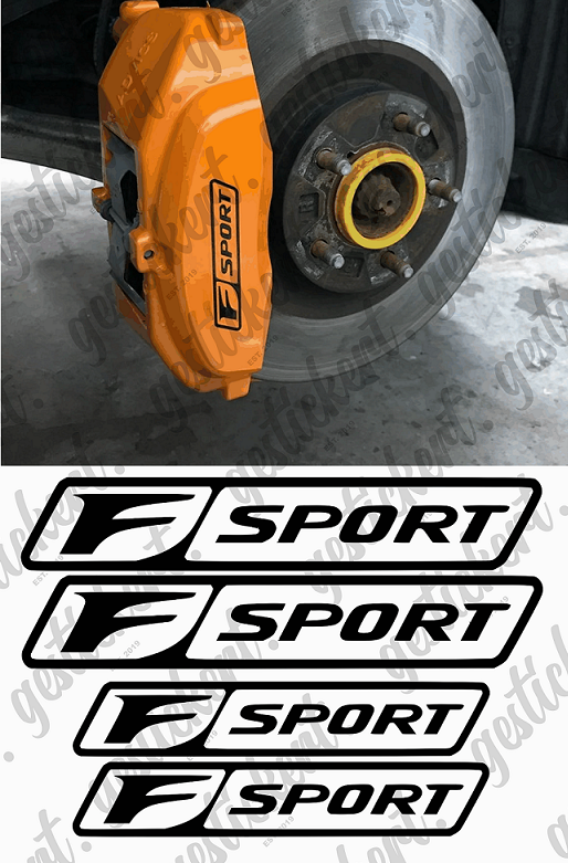 1 Set F Sport Bremssattelaufkleber für Lexus