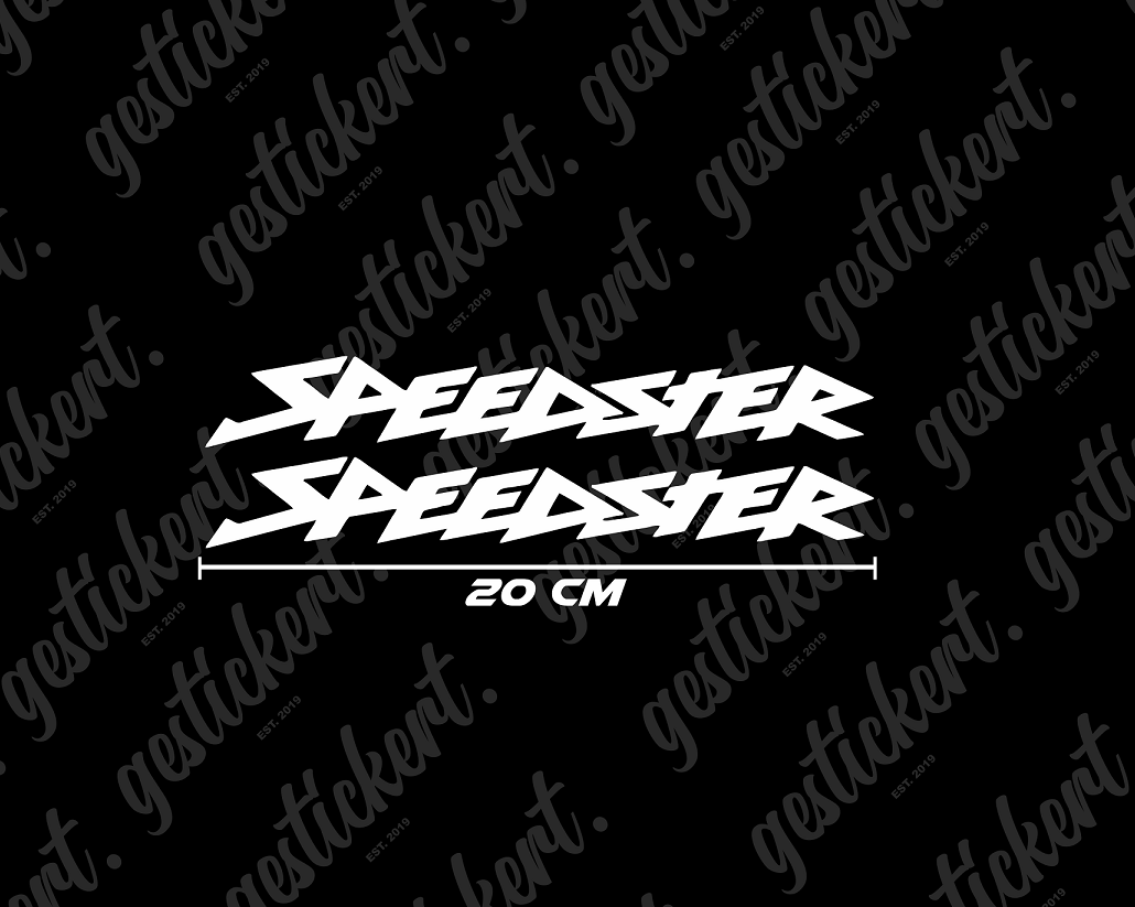 2x 20 cm Aufkleber für Opel Speedster