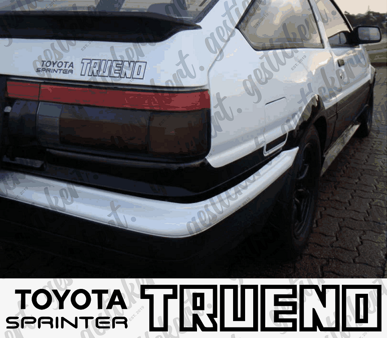 1x Aufkleber für Toyota Corolla AE86 Sprinter Trueno