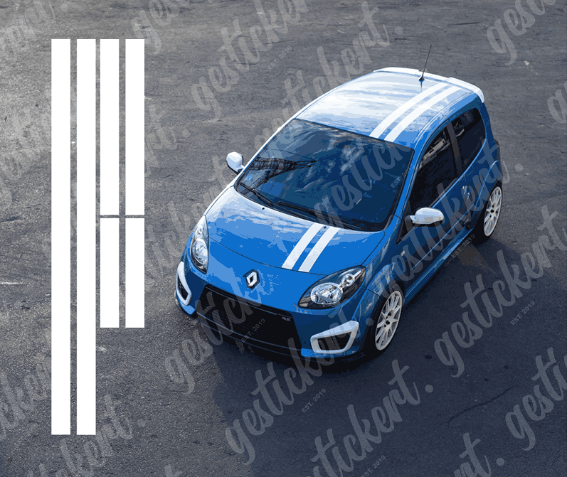 1 Set Streifen für Renault Twingo R.S. Gordini