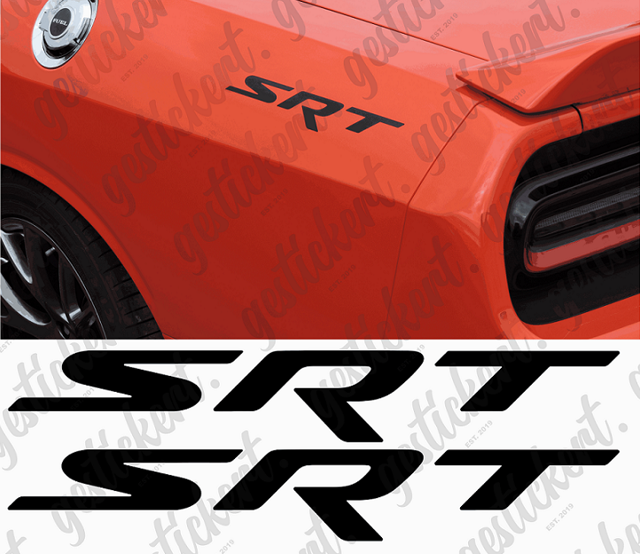 2x 30 cm SRT Aufkleber für Dodge