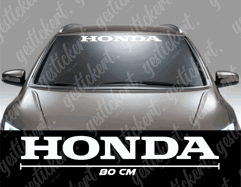 1x 80 cm Frontscheiben Aufkleber für Honda