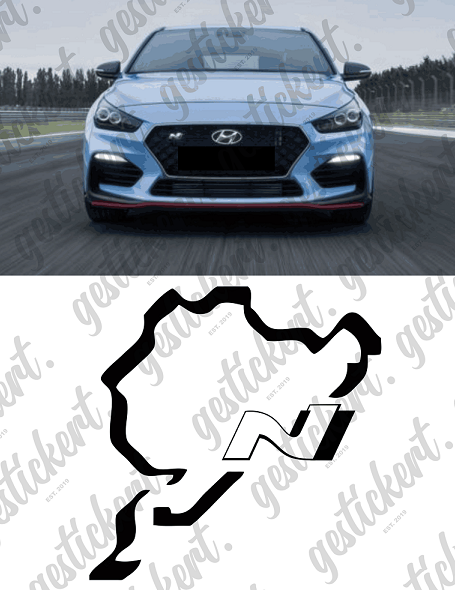 1x Hyundai N Nürburgring Aufkleber