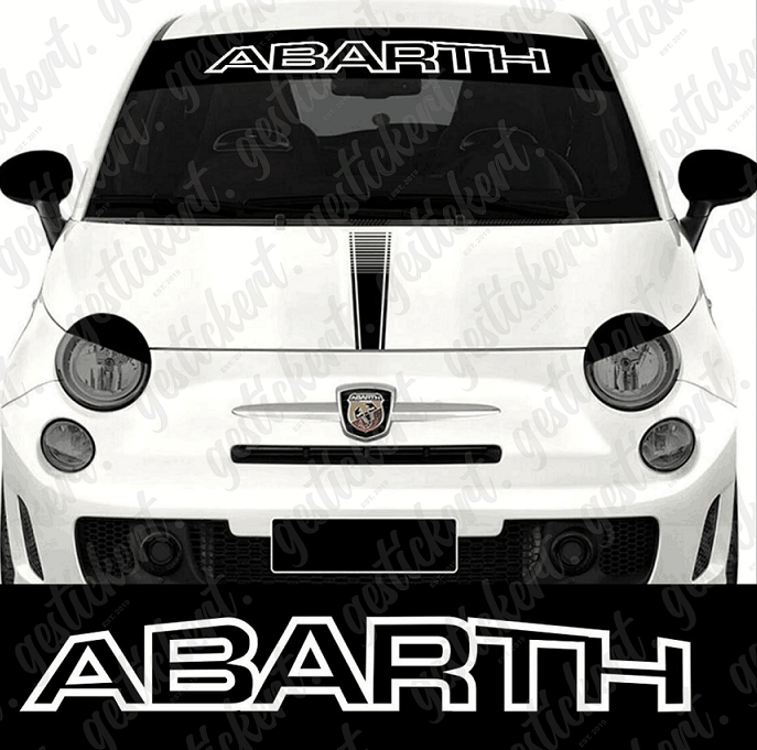 Für 2010-2022 Fiat 500 Abarth Aluminium folie auto frontscheibe