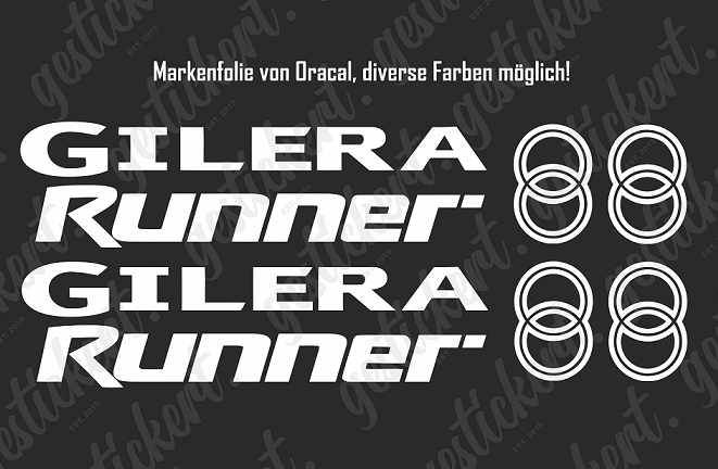 1 Stickerset passend für Gilera Runner