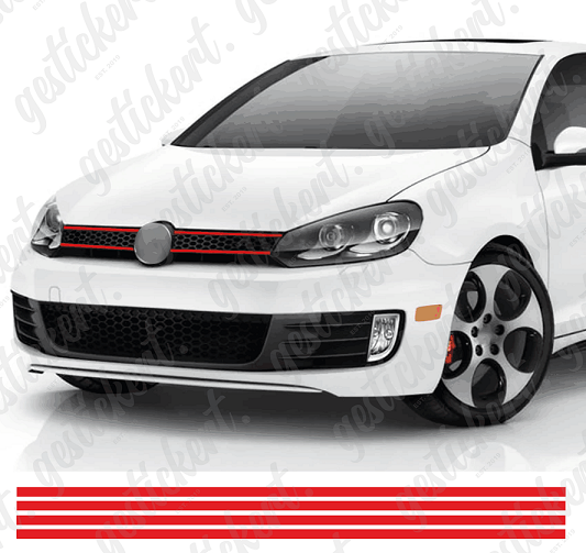 4x Streifen Aufkleber für VW Golf 6