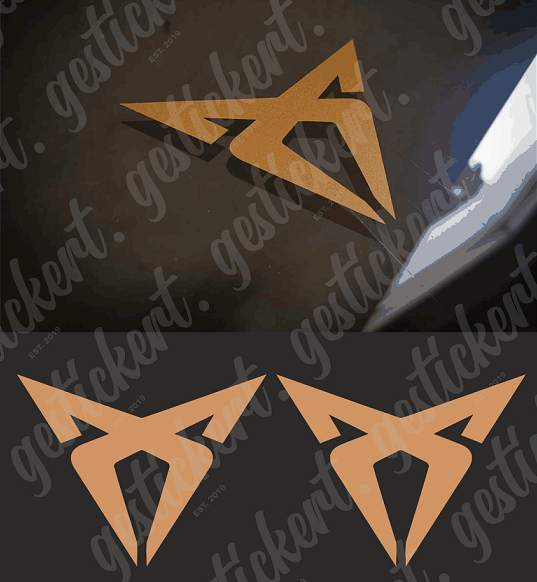 2x Cupra Logo Aufkleber