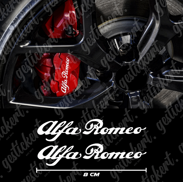 2x Bremssattelaufkleber für Alfa Romeo