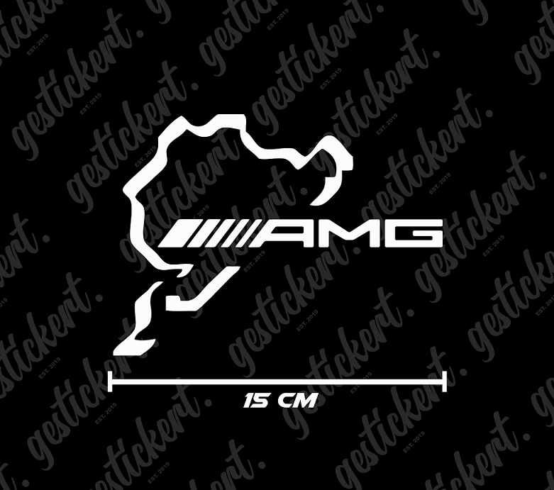 1x 15 cm AMG Nürburgring Aufkleber