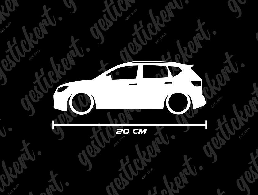 1x 20 cm Silhouette Aufkleber für Cupra Ateca