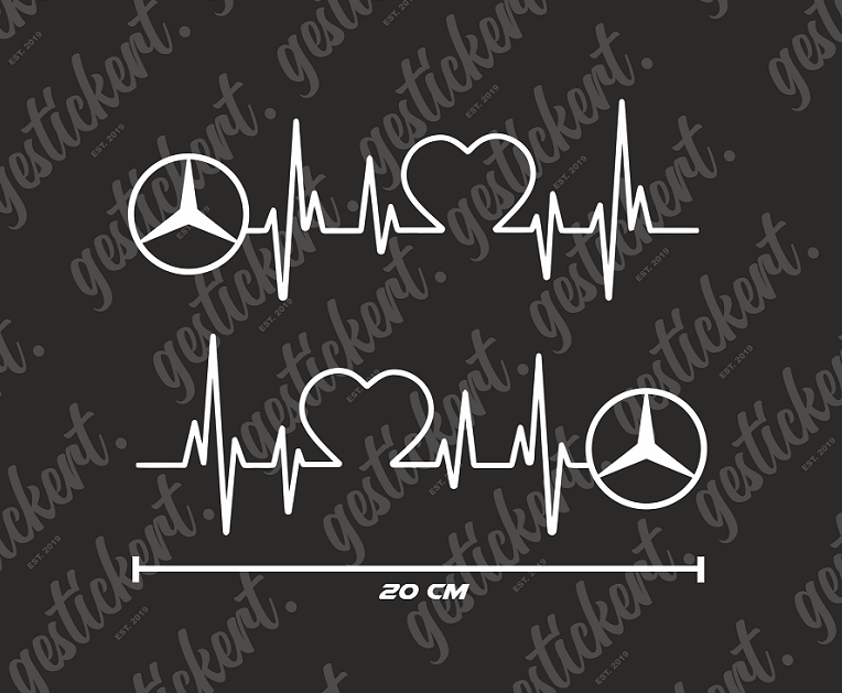 4x Mercedes Schriftzug Aufkleber für Einstieg