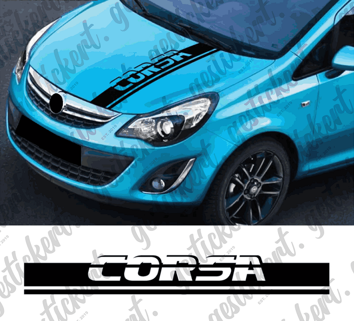 1x Streifen Aufkleber passend für Opel Corsa