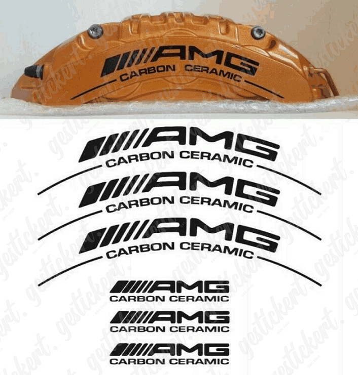 1 Set AMG Carbon Ceramic Aufkleber für Bremssattel