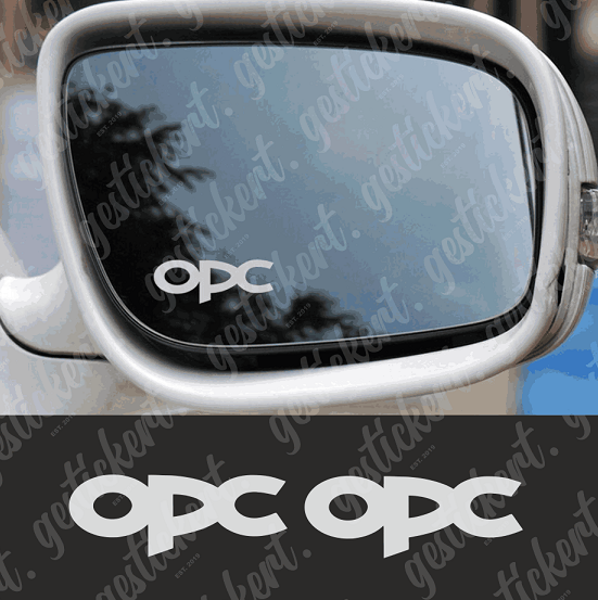 2x OPC Aufkleber für Rückspiegel