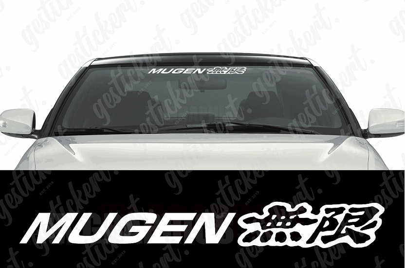 1x 60 cm Mugen Aufkleber für Honda