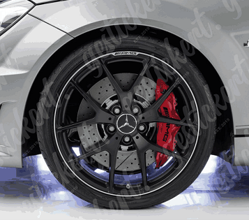 1 Set AMG Aufkleber gebogen für Bremssattel