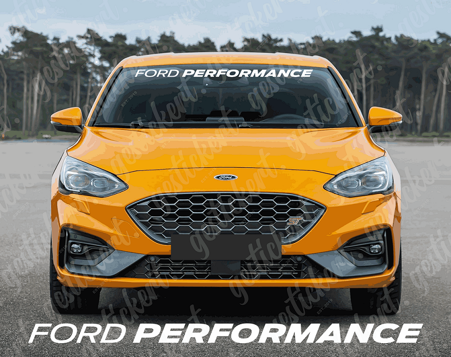 1x 100 cm Ford Performance Aufkleber für Frontscheibe