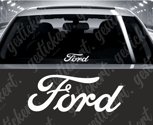 1x 31 cm Ford Aufkleber für Frontscheibe