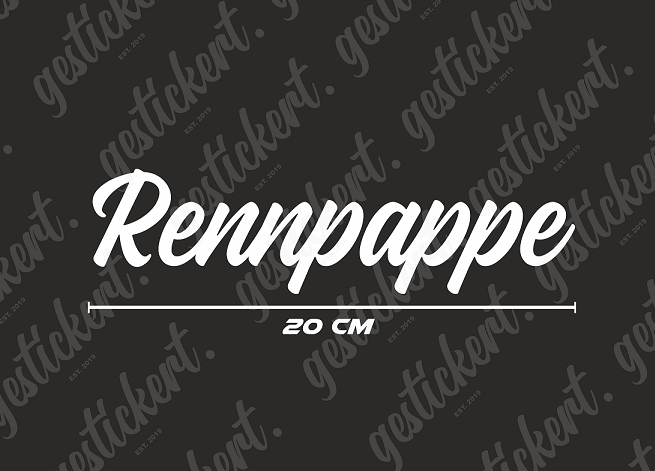 1x 20 cm Rennpappe Aufkleber für Trabant