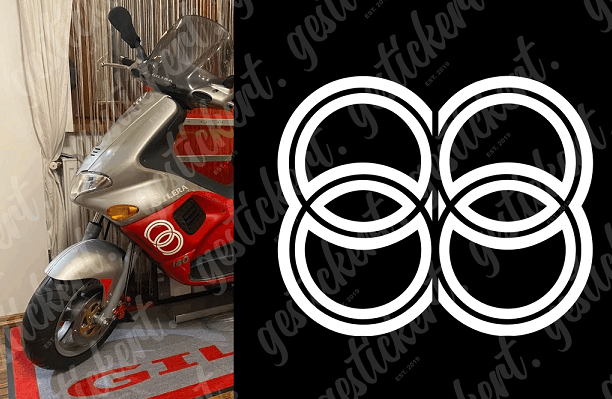 2x Aufkleber passend für Gilera Runner
